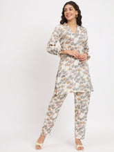 Women Floral Print Kurta & Palazzos Co-Ord Set