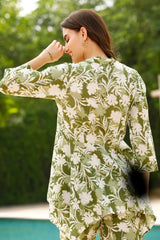 Women Green Floral Printed Co-Ord Sets