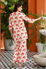 New Heavy Designer Women Floral Print Kurta & Pyjamas Set
