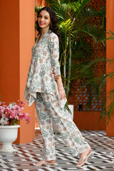 Women New Floral Printed Co ord Set