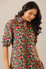 Women's Cotton Blend ¾ Sleeve Top and Palazzo Set