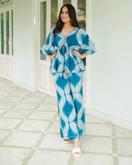 Women's Cotton Regular Fit Floral Printed Top and Plazzo Co-ord Set