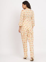 Women Multi Color V Neck Co-Ord Sets