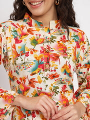 Women Floral Print Kurta & Palazzos Co-Ord Set