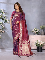 Premium Summer Teal Green Banarasi Silk Saree with Exclusive Gala Weaving Work